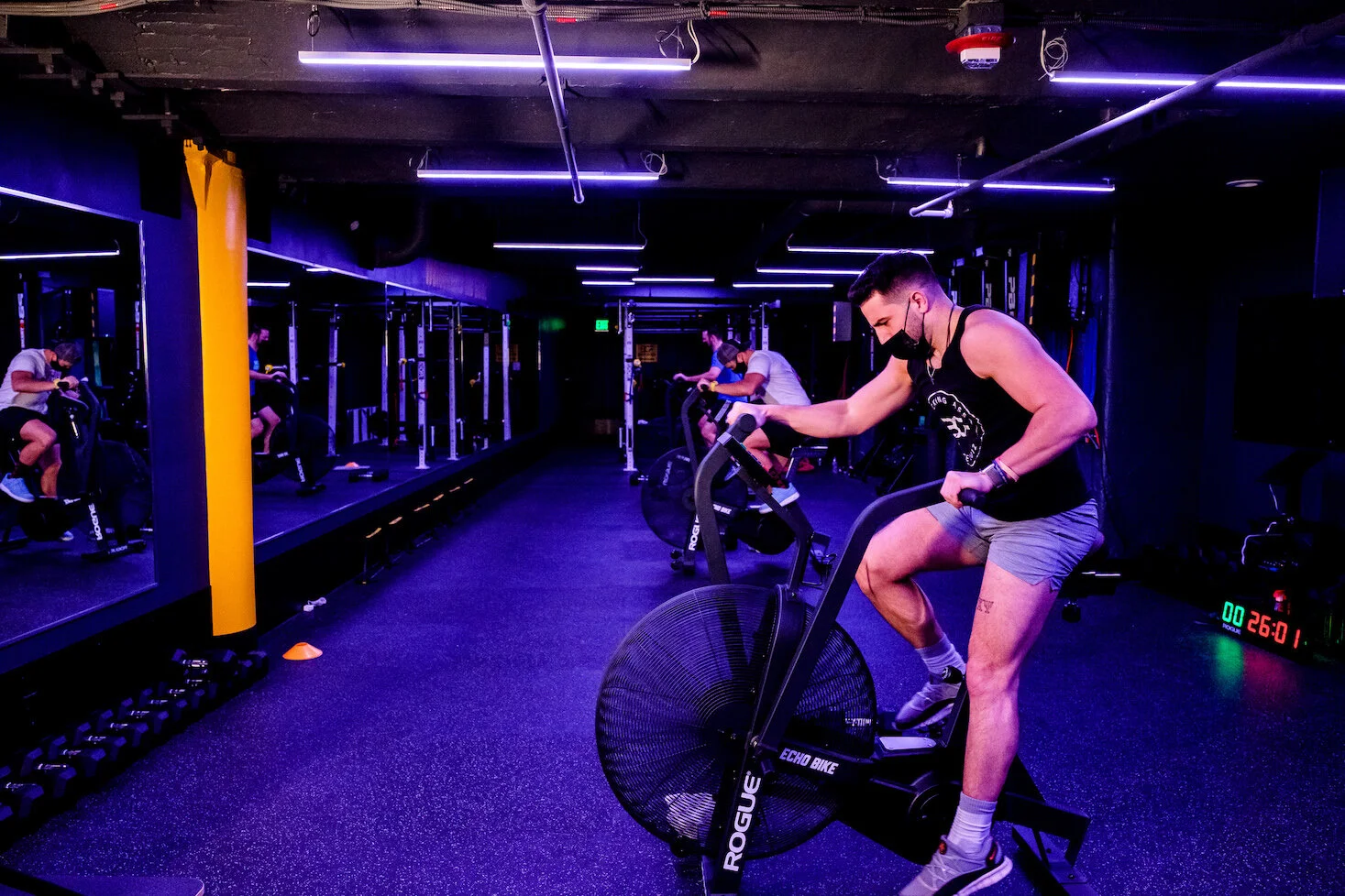 A BronCore Fitness Cross Training class in the studio