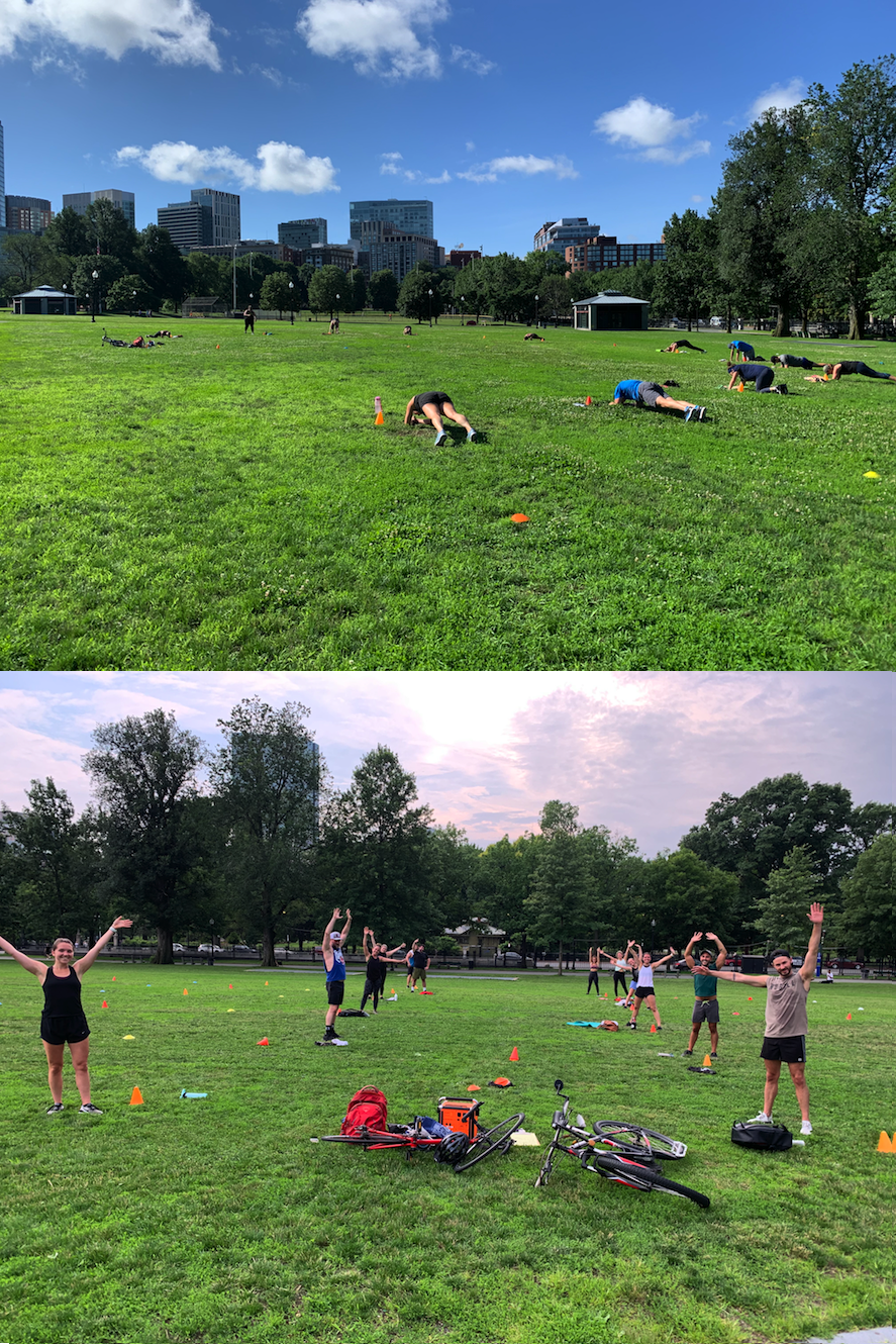 BronCore Fitness outdoor bootcamp training near Government Center in Boston